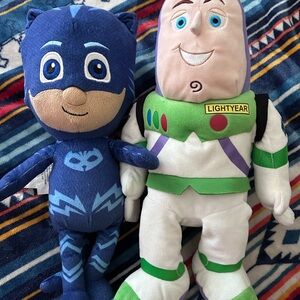 Disney Blue and White Stuffed Animal Set